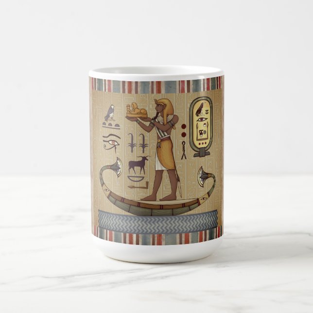 Forntida egyptisk vintagekultur, antikt tema  magisk mugg (Center)