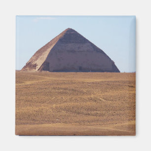 Forntida egyptisk vriden pyramid - Dahshur Magnet