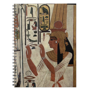 Forntida egyptiska faraos gravkamrar Färgrik målni Anteckningsbok