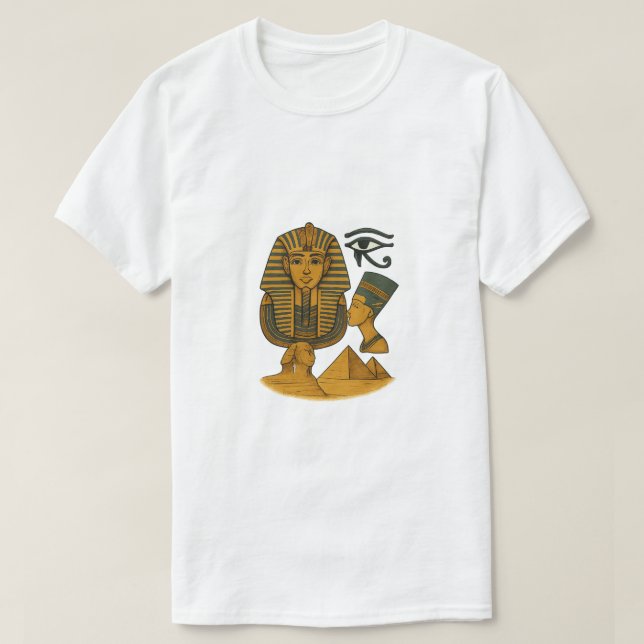 Forntida egyptiska faraosymboler t shirt (Design framsida)