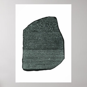 Forntida egyptiska hieroglyphs för affischRosetta Poster