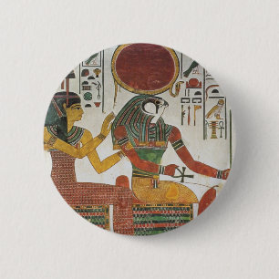 Forntida egyptiska Horus Knapp