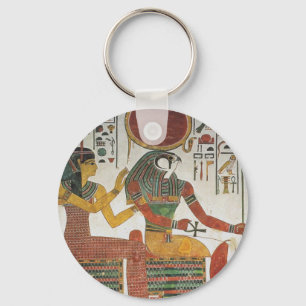 Forntida egyptiska Horus Nyckelring