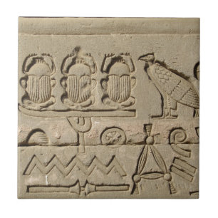 Forntida egyptiska symboler kakelplatta