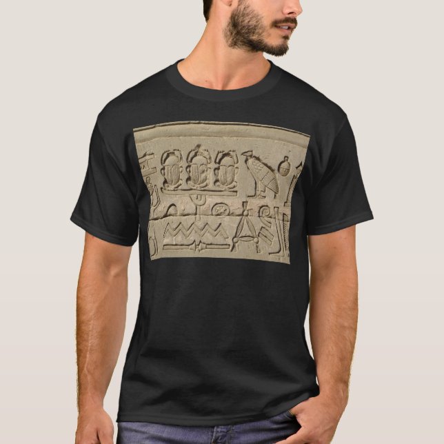 Forntida egyptiska symboler t shirt (Framsida)