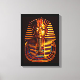 Forntida egyptiske kungen Tutankhamuns guldbegravn Canvastryck