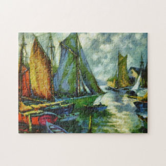 Forntida fartyghamn pussel