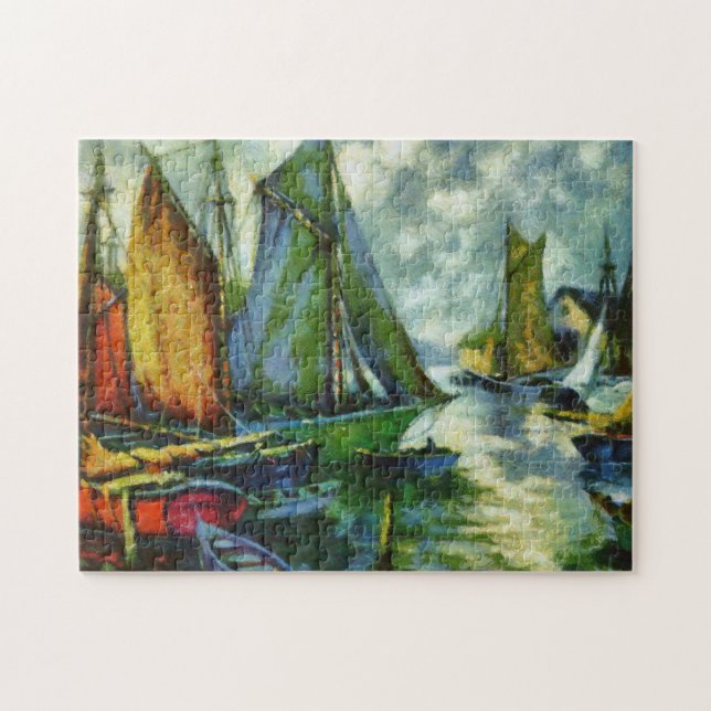 Forntida fartyghamn pussel (Horisontell)