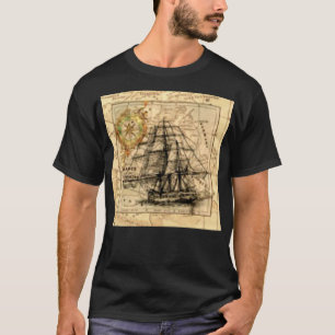 Forntida fraktkarta t-shirt
