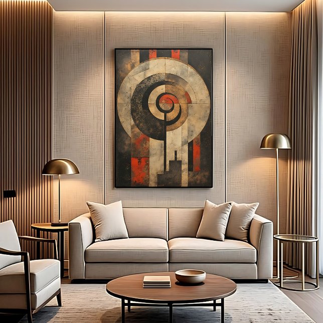 Forntida geometrisk  canvastryck (Skapare uppladdad)