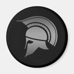 Forntida grekisk spartansk hjälm magnet