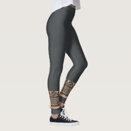 Forntida grekiskt lantligt guld- symmetriskt guld- leggings