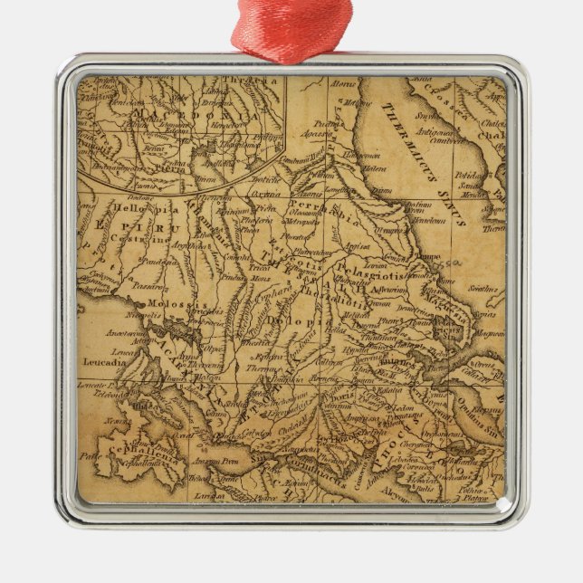 Forntida Grekland 2 Julgransprydnad Metall (Framsidan)