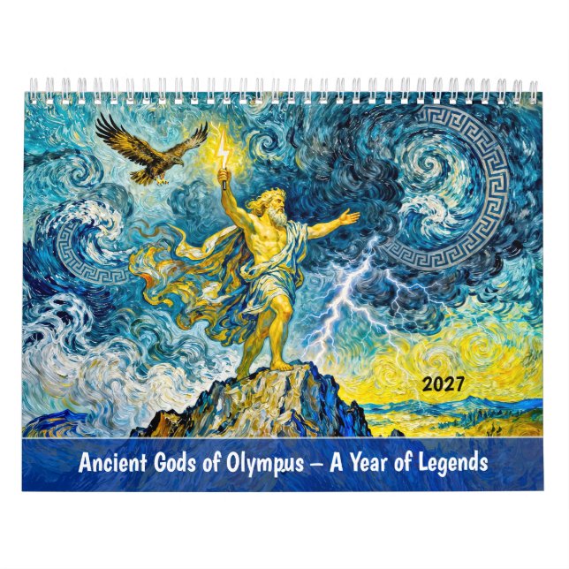 Forntida gudar från Olympus - Ett år av legender Kalender (Omslag)