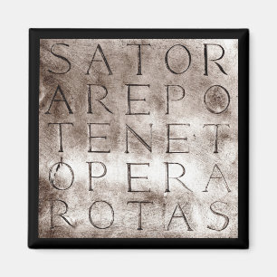 Forntida hemligt Magical symbol för Sator Rotas Magnet
