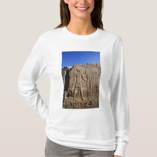 Forntida hieroglyfer på vägg, Karnaktemplet, Tee Shirt