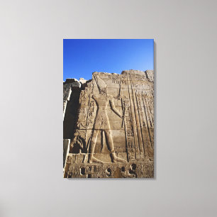 Forntida hieroglyfer på vägg, Templet i Karnak, Canvastryck