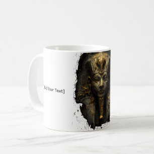 Forntida illvilja Egyptisk farao Svart guld Kaffemugg