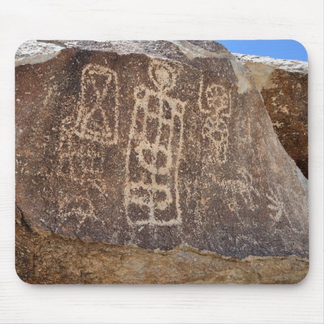 Forntida indisk Petroglyph - Nevada Musmatta (Framsidan)