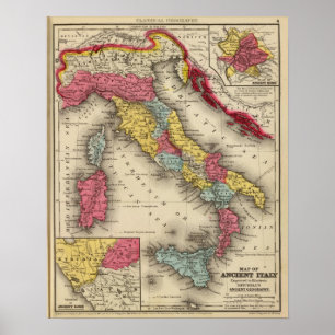 Forntida italien 4 poster