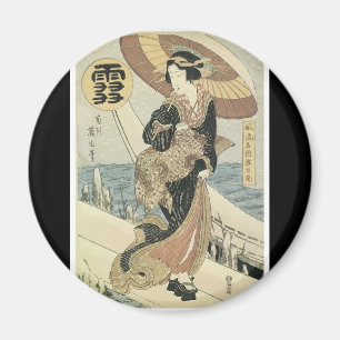 Forntida japansk konstmagnet magnet