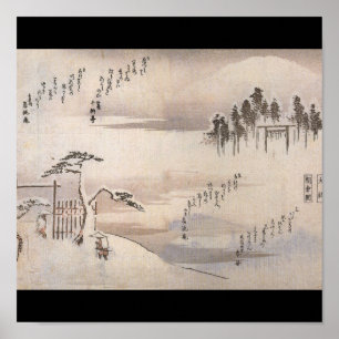Forntida japansk målning Circa 1800's Poster