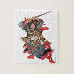 FORNTIDA JAPANSK SAMURAIKRIGARE PUSSEL