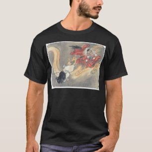 Forntida japansk Tengu demonmålning T-shirt