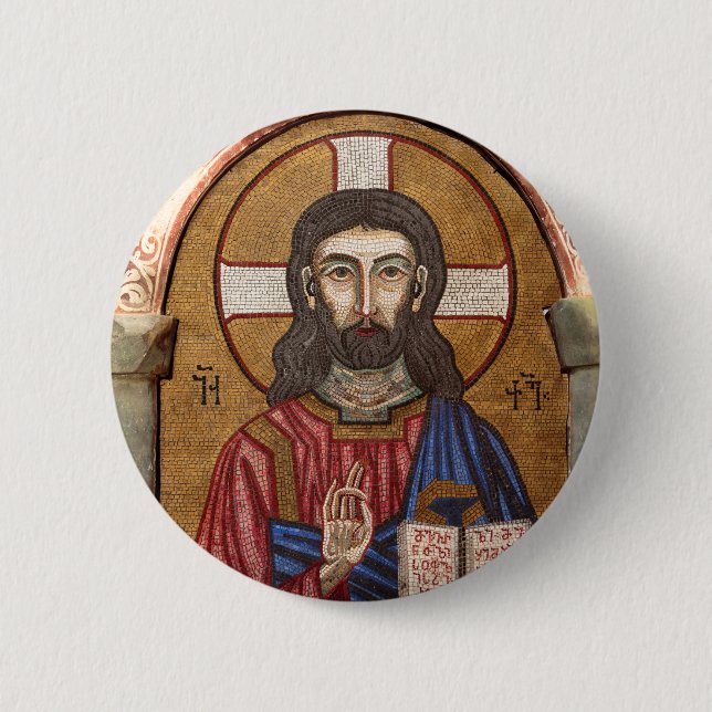 Forntida Jesusmosaik Knapp (Framsida)