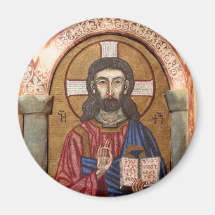 Forntida Jesusmosaik Magnet