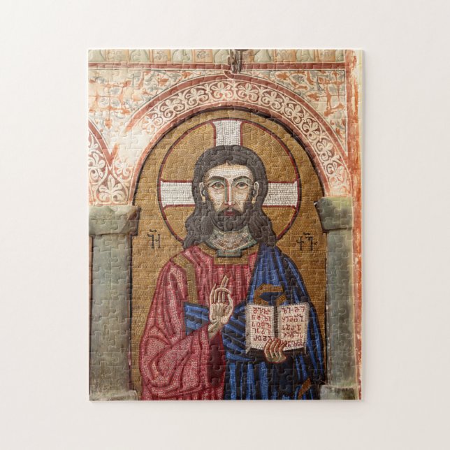 Forntida Jesusmosaik Pussel (Vertikal)