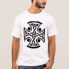 Forntida keltisk korsknutkonst fint konstarbete t shirt