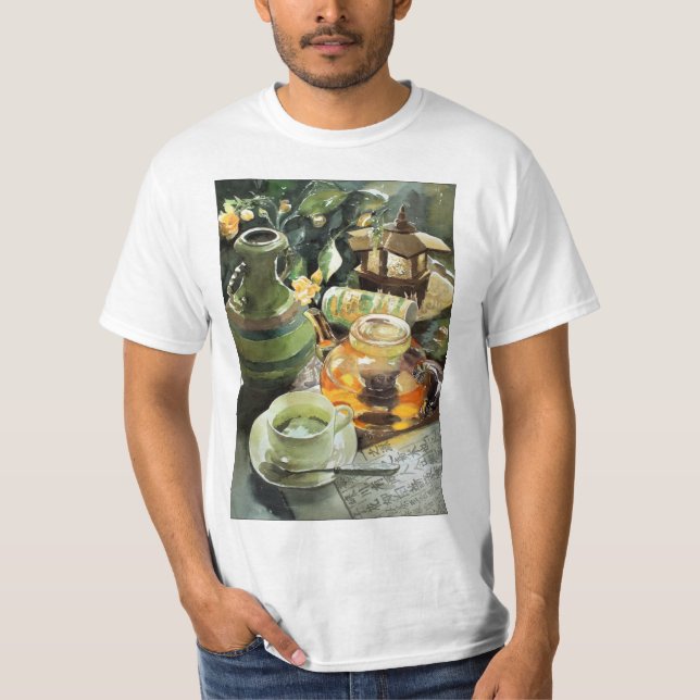 Forntida kinesisk te t shirt (Framsida)
