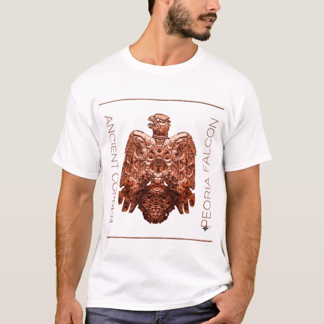 Forntida Koppar Peoria Fågel T-shirt (Framsida)