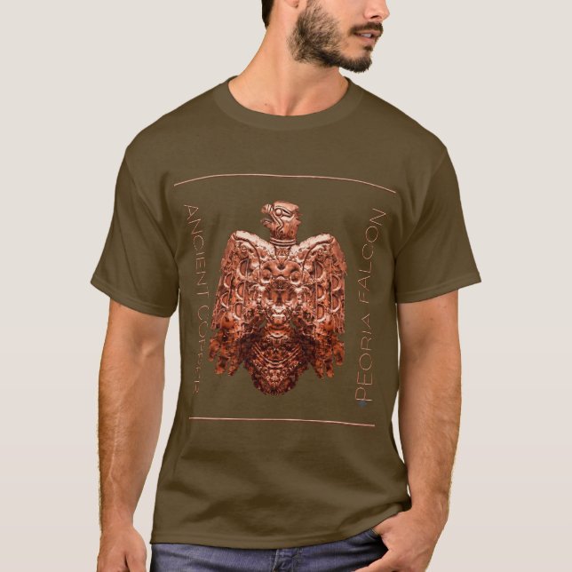 Forntida Koppar Peoria Fågel T-shirt (Framsida)