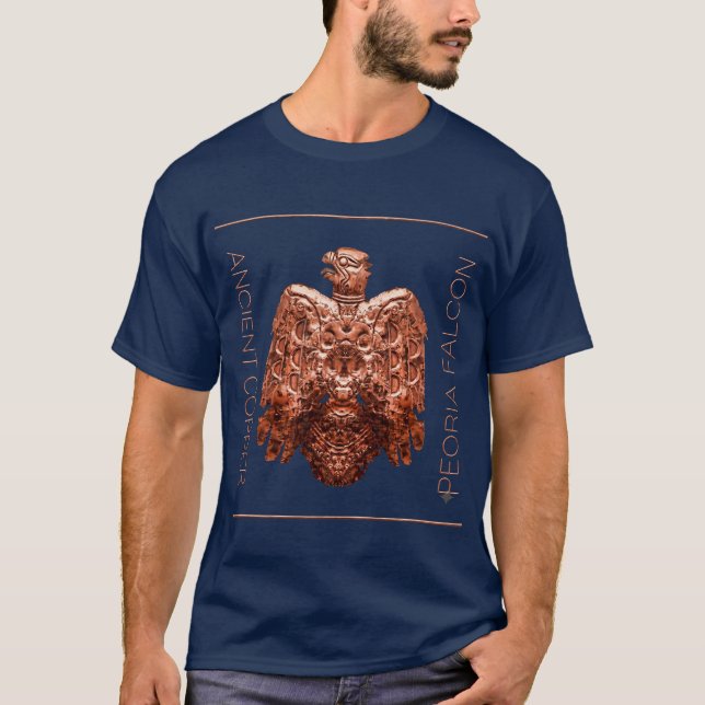 Forntida Koppar Peoria Fågel T-shirt (Framsida)