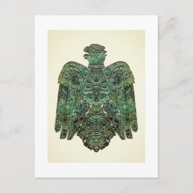 Forntida Koppar Peoria IL Falk Funnen 1859 Kort (Framsida)