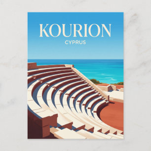 Forntida Kourion Amfiteater Cypern Vykort