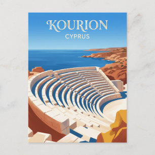 Forntida Kourion Amfiteater Cypern Vykort