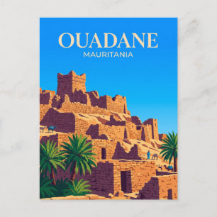 Forntida Ksar i Ouadane Mauretanien Vykort