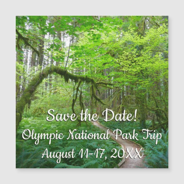 Forntida lundar-ledstig i Olympic nationalpark (Framsida)