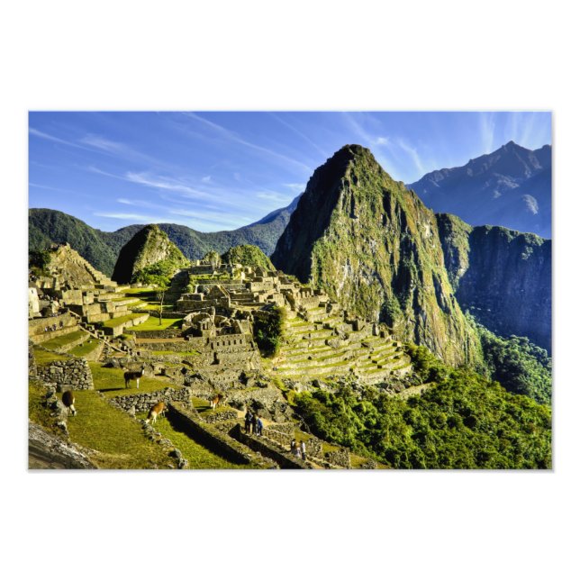 Forntida Machu Picchu, sista tillflykten för de 2 Fototryck (Framsidan)