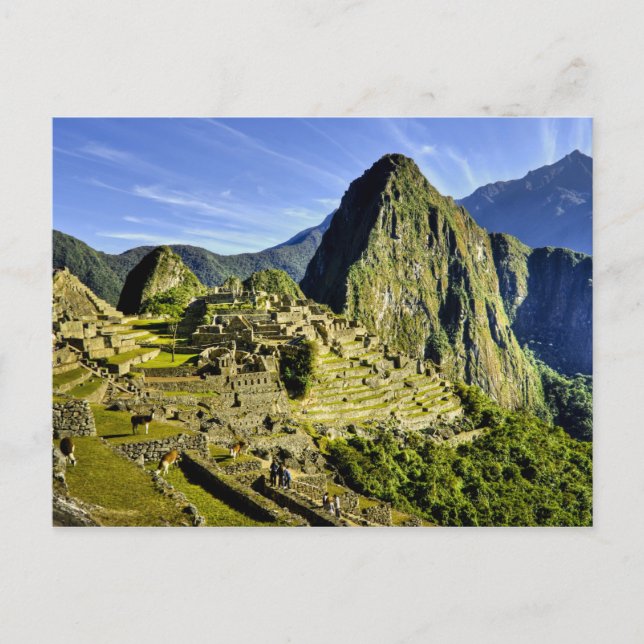 Forntida Machu Picchu, sista tillflykten för den Vykort (Framsida)