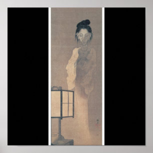 Forntida målning av en japansk Ghost. Poster