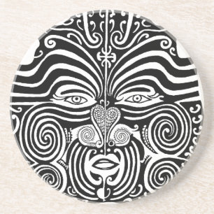 Forntida Maori Moko stam- tatueringdesign Underlägg