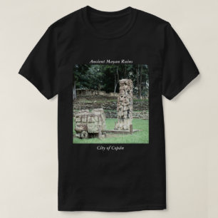 Forntida Mayan kultur Copan fördärvar flott Tröja