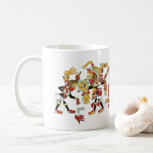 Forntida Mayan Mesoamerican konstkaffemugg Kaffemugg