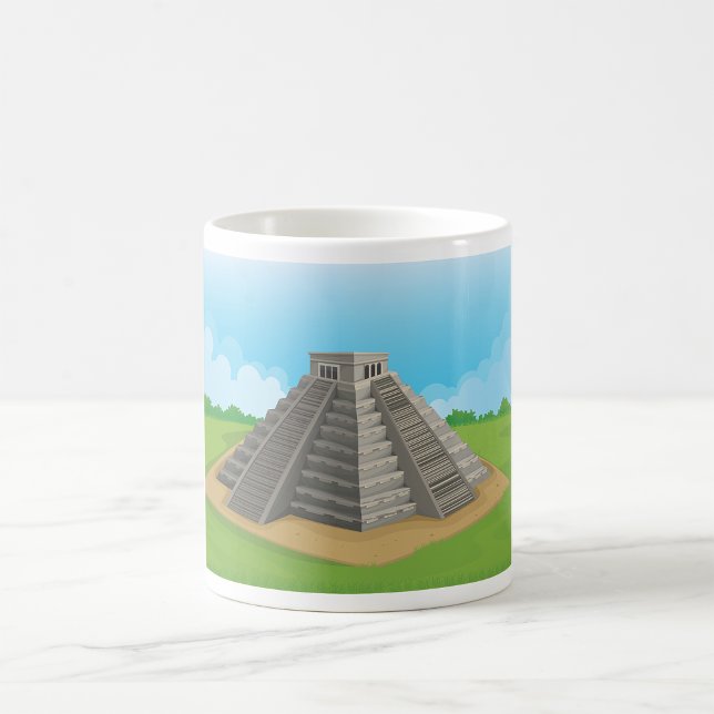 Forntida Mayatempel Chichen Itza Pyramid Kaffemugg (Skapare uppladdad)
