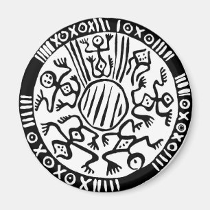 Forntida mexicansk design - magnet