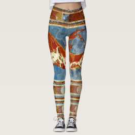 Forntida Minoan Crete Fresco Leggings